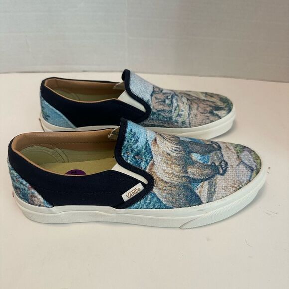 Vans Slip On Shoes Cali Tapestry Forest Bear Skateboarding Sneakers Landscape - Picture 2 of 12